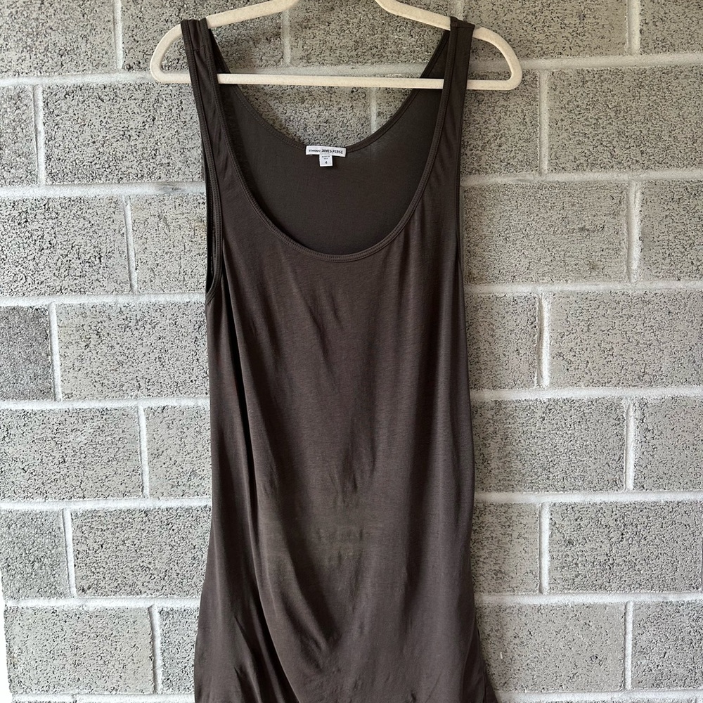 James Perse Dark Brown Tank Top